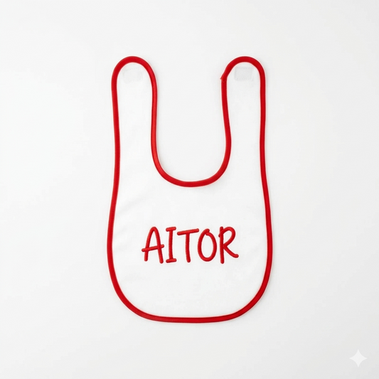 Babero Personalizado con Nombre – Suavidad y Estilo para tu Bebé